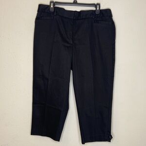 Kim Rogers Black Capris Women's Size 16P